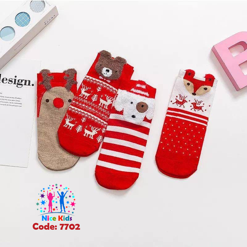 تصویر شماره 4 مربوط به جورابهای نیم ساق کریسمسی و یلدایی با کد 7702