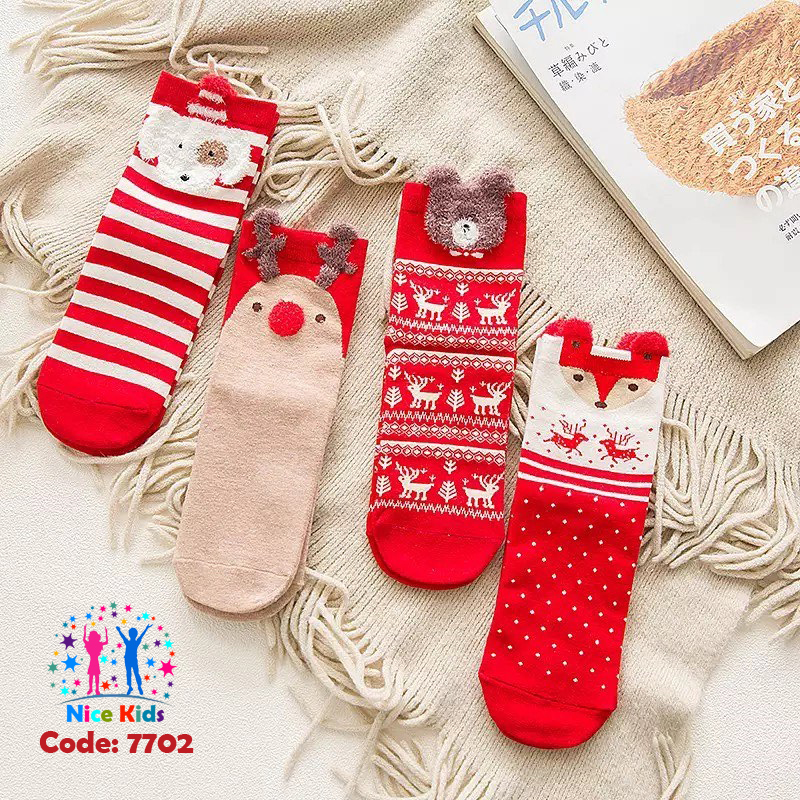 تصویر شماره 5 مربوط به جورابهای نیم ساق کریسمسی و یلدایی با کد 7702